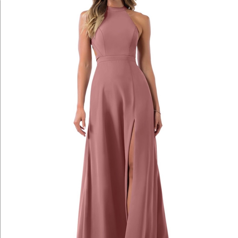 Azazie Clarice in Dusty Rose
